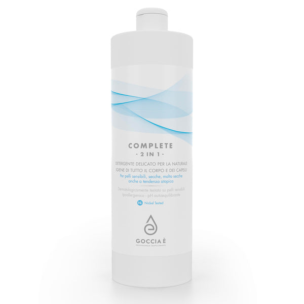 Complete 2 in 1 (1000 ml) Detergente delicato per la naturale igiene di tutto il corpo e dei capelli